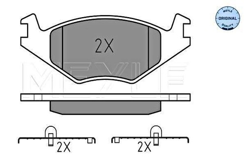 Front disc brake pad - brake, set