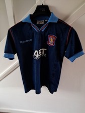 Aston Villa Reebok 1996 away football shirt large boys