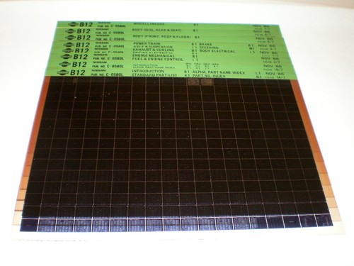 Microfiche spare parts catalog - parts,