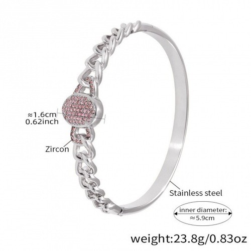 Pink cubic zirconia oval - cubic,