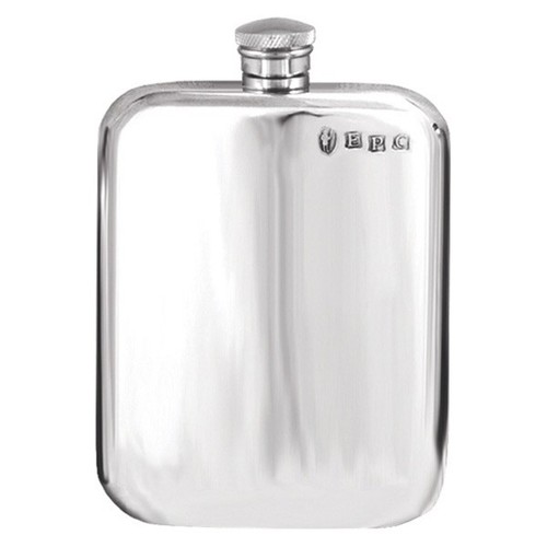 Personalised solid pewter 6oz - personalised,