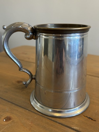 Antique pewter brass beer - pewter,