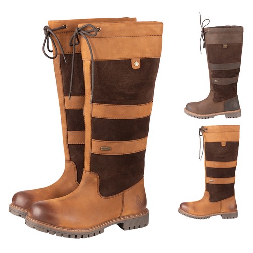 Ladies tall leather boots - ladies,