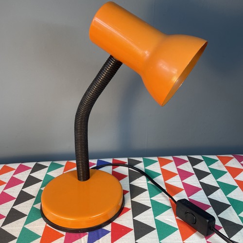 Vintage orange lamp retro 80s - orange,
