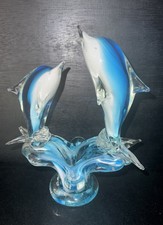 Art glass turquoise blue - glass,