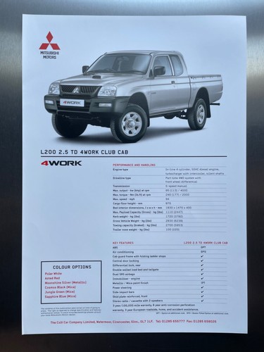 Mitsubishi l200 td 4work - l200,