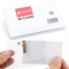 Clip On Clear Plastic ID NAME