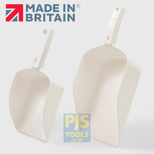 Plastic hand scoop for feed, ice, parts, food etc Small 0.68lt or Large 2.36lt