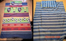 Football Duvet : Boys Bedding / Duvet Cover Boys Bedrooms Football Goal Trophy