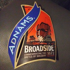 Adnams Brewery Broadside Pump Clip Pub Bar Man Cave Beer Ale Cask