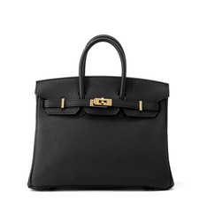 HERMES Birkin Size 25 Togo Leather Black