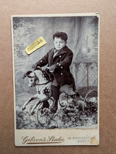 OLD CABINET PHOTO BOY TOY