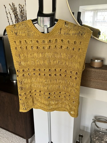 Zara mustard yellow crochet - zara,