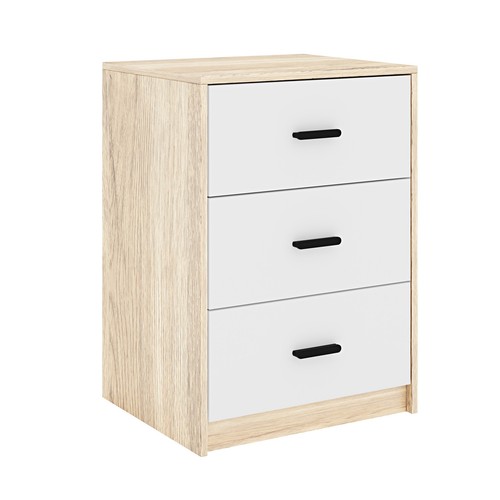 Modern oak drawer bedside - oak,