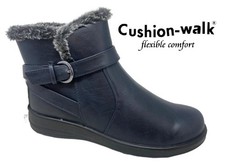 Cushion Walk Ladies Boots Navy