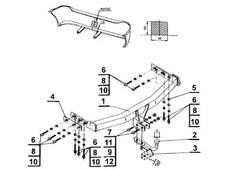 Swan Neck Tow Bar For NISSAN