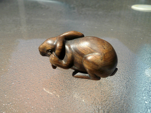 Hand carved wood - hand,