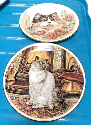 Vintage bone china plates - bone,