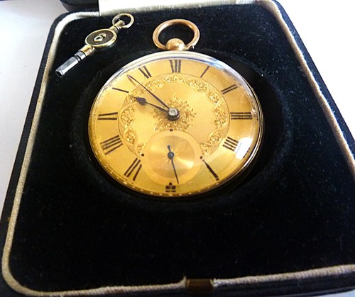 18k solid gold fusee pocket - 18k,