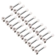 20 Sets Flat Pack Furniture Locking Cam Bolt Nut Metal Dowel Fixing Screws 35mm