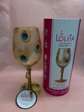 Lolita Love my wine 'golden peacock' glass