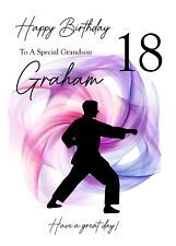 KARATE Birthday Card