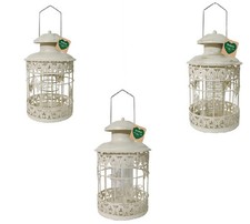 Large Cream Metal Butterfly