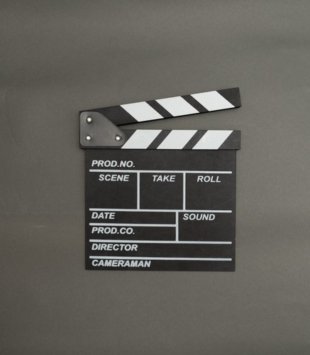 Film clapperboard movie slate - film,