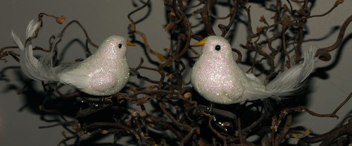 Decorative white birds - 2,