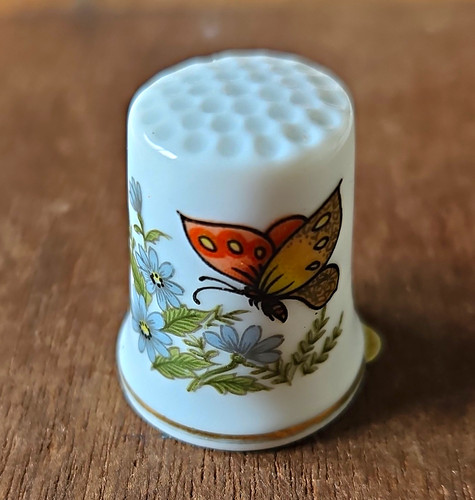 White china porcelain sewing - white, china/porcelain