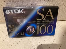 Tdk sa100 cassette tape - tape, –