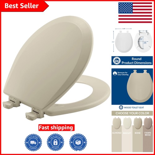 Robust wood toilet seat with - robust,