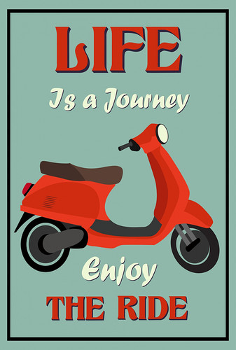 Metal sign reproduction of - sign,