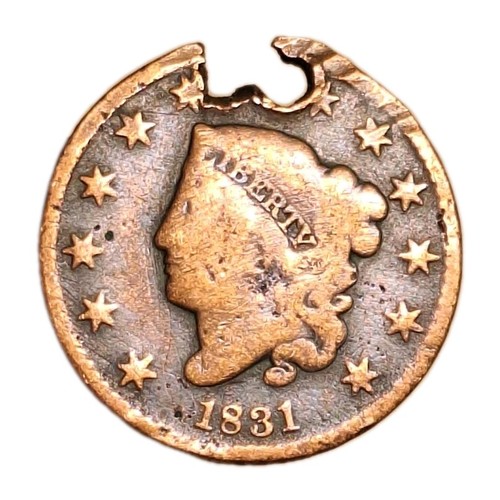 1831 coronet large cent - 1831,
