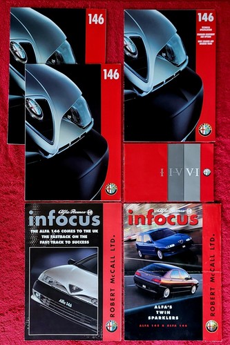 Alfa romeo 146 sales brochures - romeo,