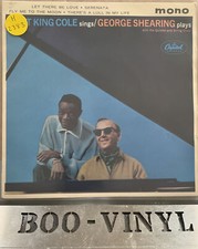 Nat King Cole Sings & George Shearing Plays 4-Track Mono EP 1962 1N -1N EX CON