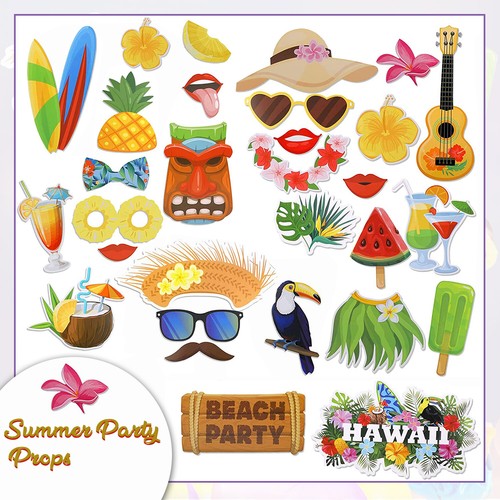 Hawaiian party props photo - hawaiian,