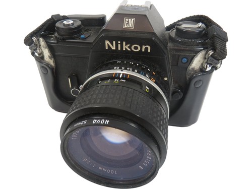 Nikon 35mm camera - camera, black