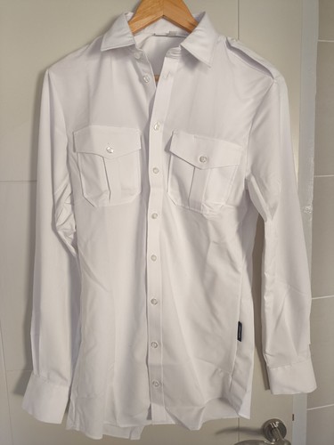 Pilots plain white mens shirt - mens,