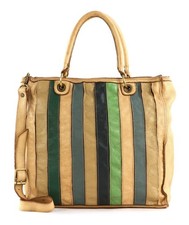 CATERINA LUCCHI Indica Shopping Bag Comb. Primavera + T / Cognac