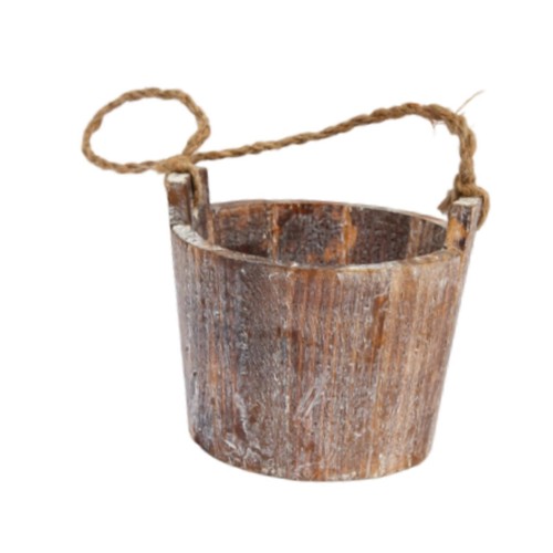 Wooden flower pot planter - pot,