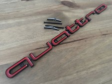 Red And Black Quattro Badge