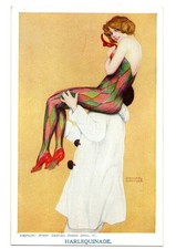 Glamour. Harlequinade. Artist - Raphael Kirchner.