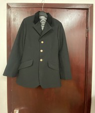 Childs Saddle Craft Show Jacket Black 24 Inch With Velvet Collar