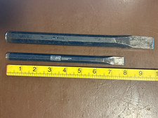 Vintage Eclipse Cold Chisels Widths 1/2" & 7/8" Made In England