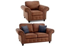 Sofa Suite 3+2+1 Tan Suede –