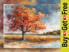Vibrant Autumn Lakeside