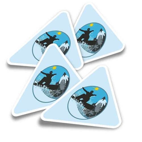 Triangle stickers winter - 4x,