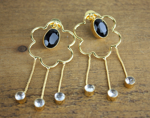 Unusual handmade gold plated - gold,