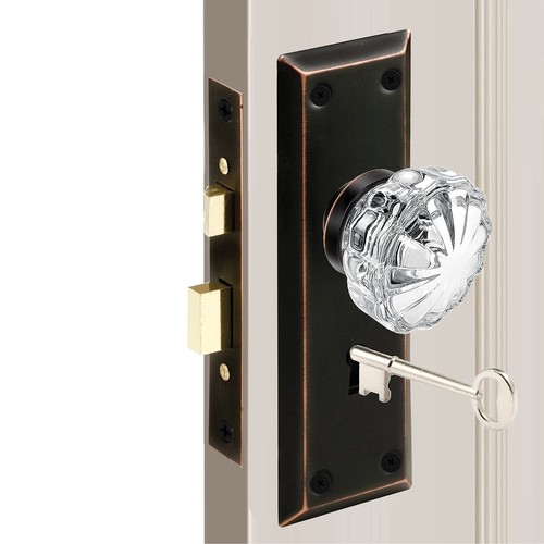 Antique mortise lock set - antique,
